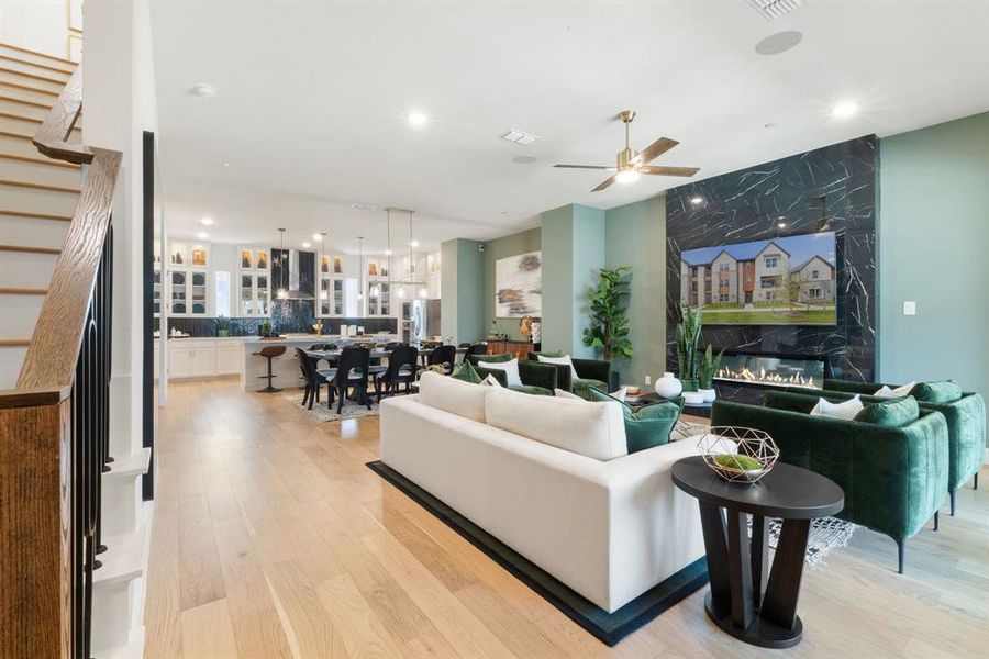 Furnished interior view inside a new home in , McKinney (Image 22). Furnished interior view inside a new home in , McKinney (Image 22).