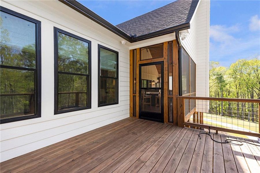 Exterior details and patio area of a home in , Canton (Image 27).