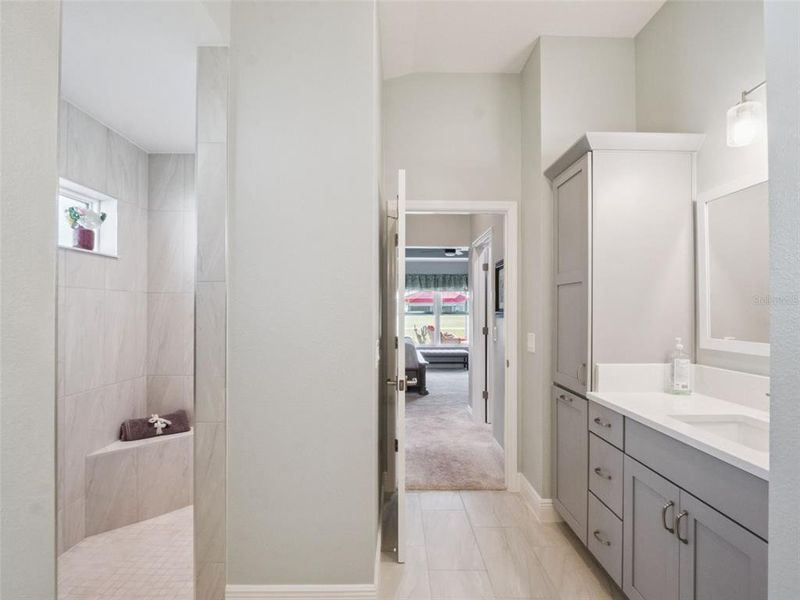 Furnished interior view inside a new home in , The Villages (Image 40).