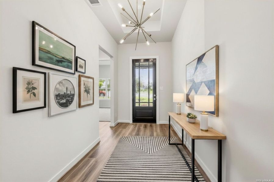 Furnished interior view inside a new home in The Crossvine, Schertz (Image 7).