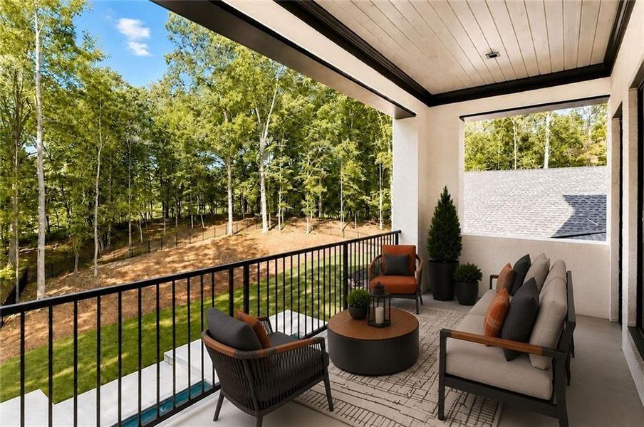 Exterior details and patio area of a home in , Alpharetta (Image 33).