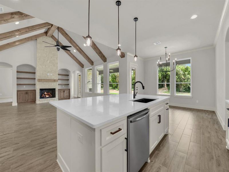 Furnished interior view inside a new home in , Weatherford (Image 5).