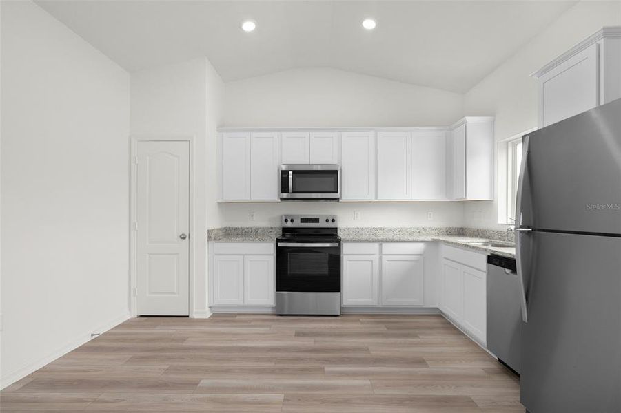 Furnished interior view inside a new home in Tula Parc, Astatula (Image 8). Furnished interior view inside a new home in Tula Parc, Astatula (Image 8).