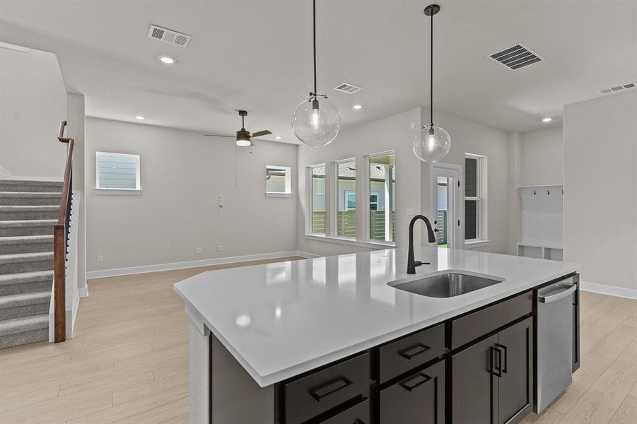 Kitchen Island - Family Room