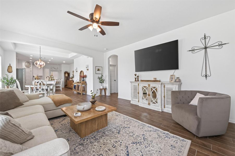Furnished interior view inside a new home in , Houston (Image 11). Furnished interior view inside a new home in , Houston (Image 11).