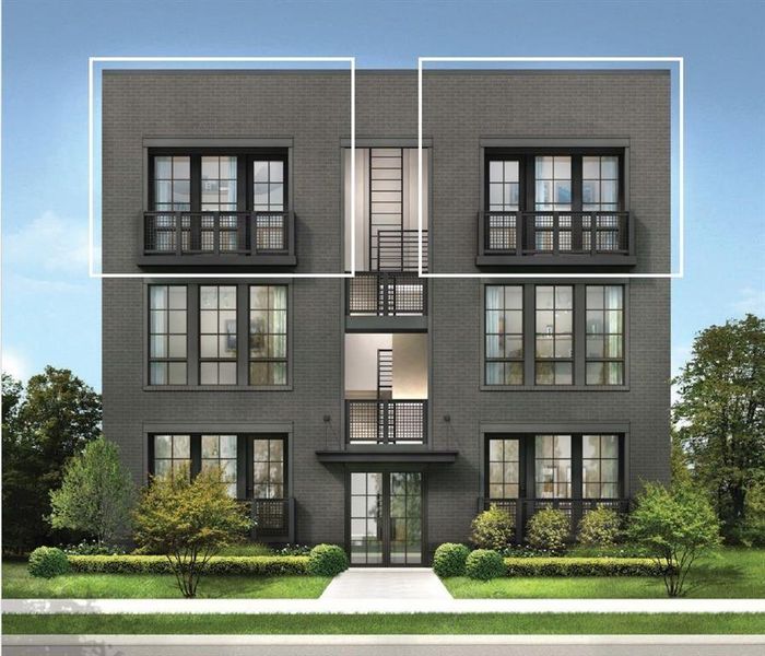 Condo located in Atlanta, GA showcasing its design and architecture (Image 3).