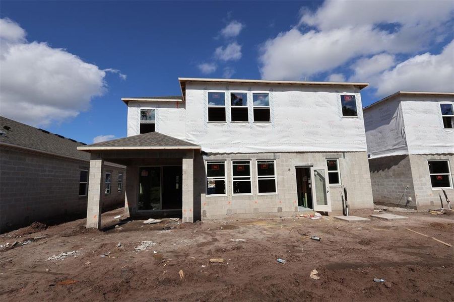In-progress construction of a new home in Eden at Crossprairie, St. Cloud, FL (Image 16).