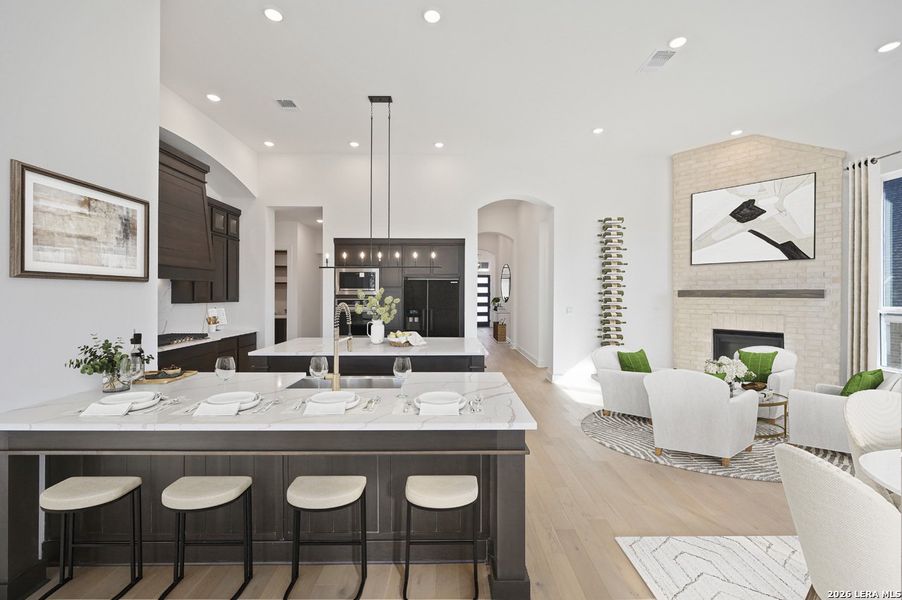 Furnished interior view inside a new home in La Cima, San Marcos (Image 10).