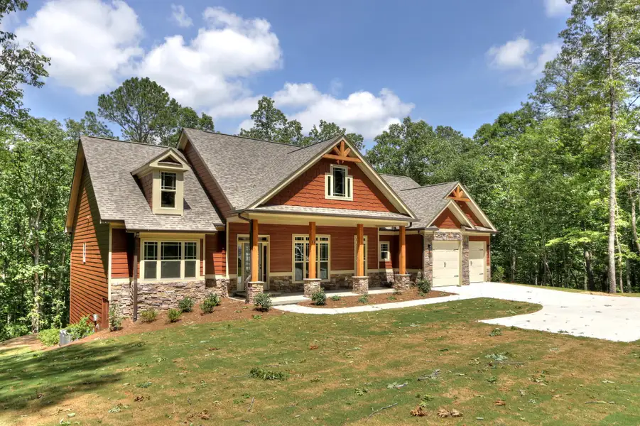 Representative exterior photo of a completed home built from the The Huntleigh by Bamford and Company in Rowland Springs, Cartersville, GA (Image 3).