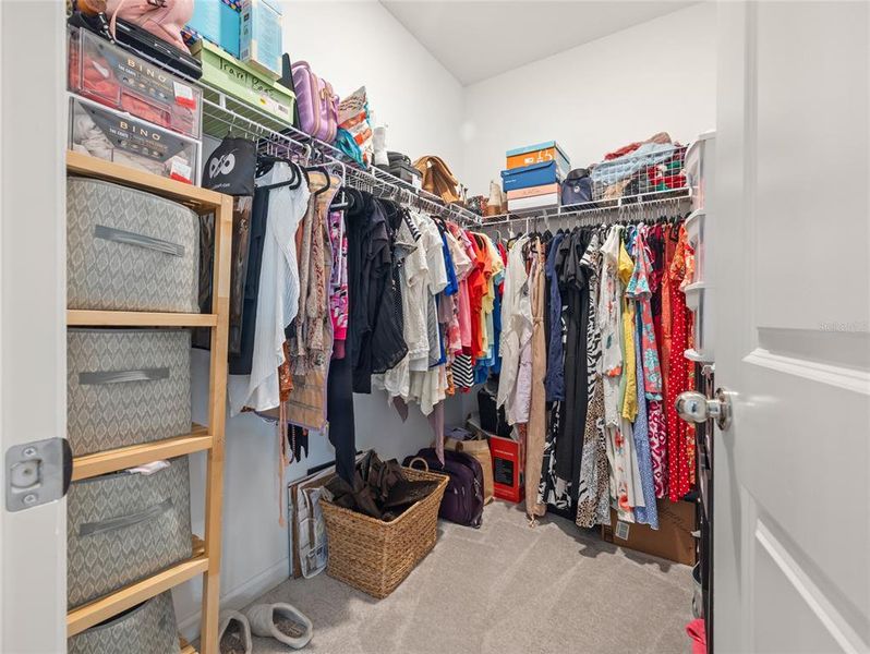 Closet 1 of 2 walk in closets