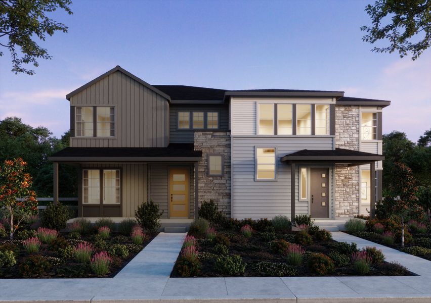 Representative exterior photo of a completed home built from the 3 by Trumark Homes in Trumark Homes at Sterling Ranch, Littleton, CO (Image 26).
