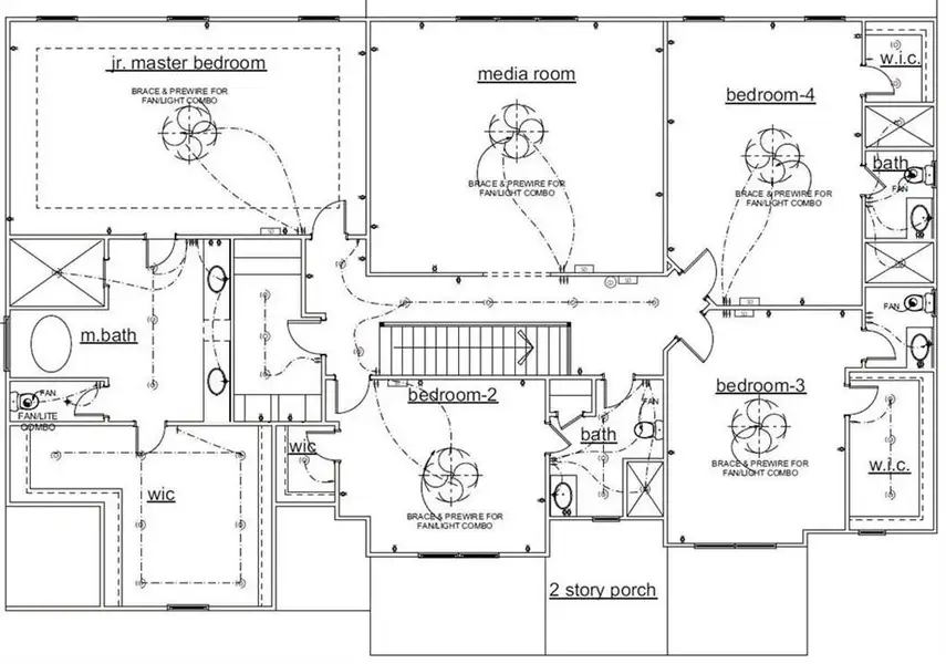 2D floor plan layout of this home in , Buford, GA (Image 4).