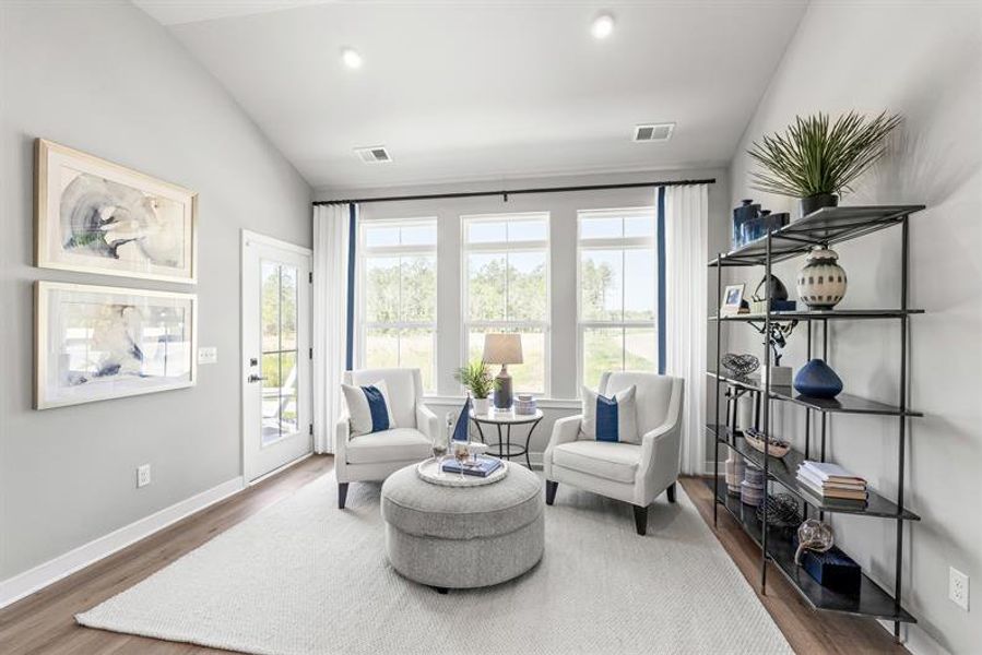 Representative furnished interior of a home built from the Bethany Duet by Ryan Homes in Royal Oaks Villas, Hardeeville (Image 19).