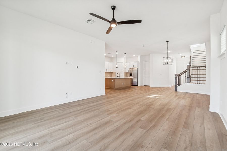 Spacious, unfurnished interior of a new home in Granville at eTown 38', Jacksonville (Image 22). Spacious, unfurnished interior of a new home in Granville at eTown 38', Jacksonville (Image 22).