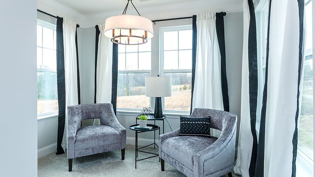 Furnished interior view inside a new home in Station Pointe, Angier (Image 22).