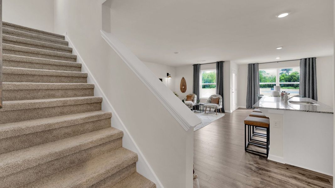 Furnished interior view inside a new home in Fox Hollow, Dalton (Image 7).