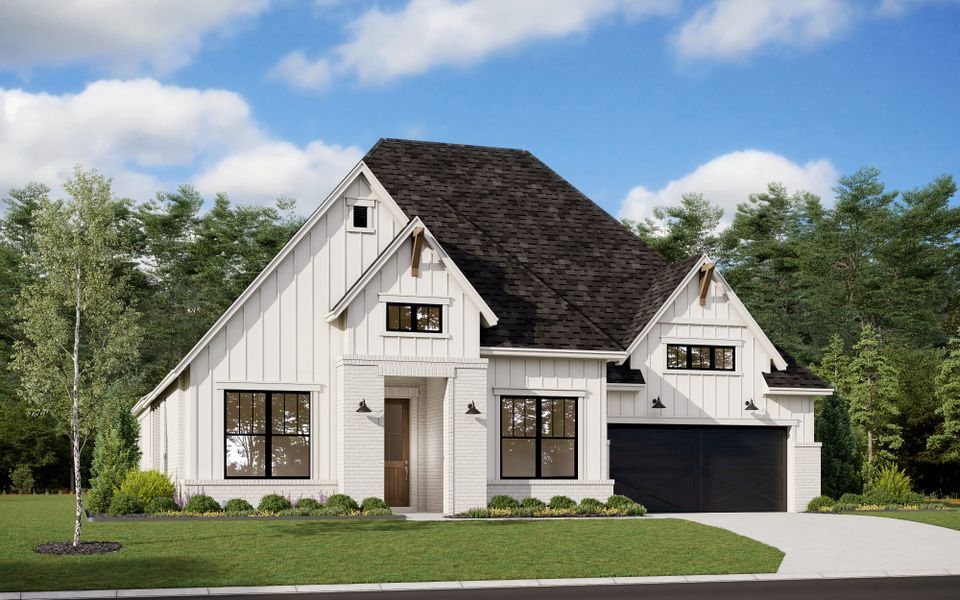 Representative exterior photo of a completed home built from the 5012 by Tradition Homes in The Parks at Wilson Creek, Celina, TX (Image 18).