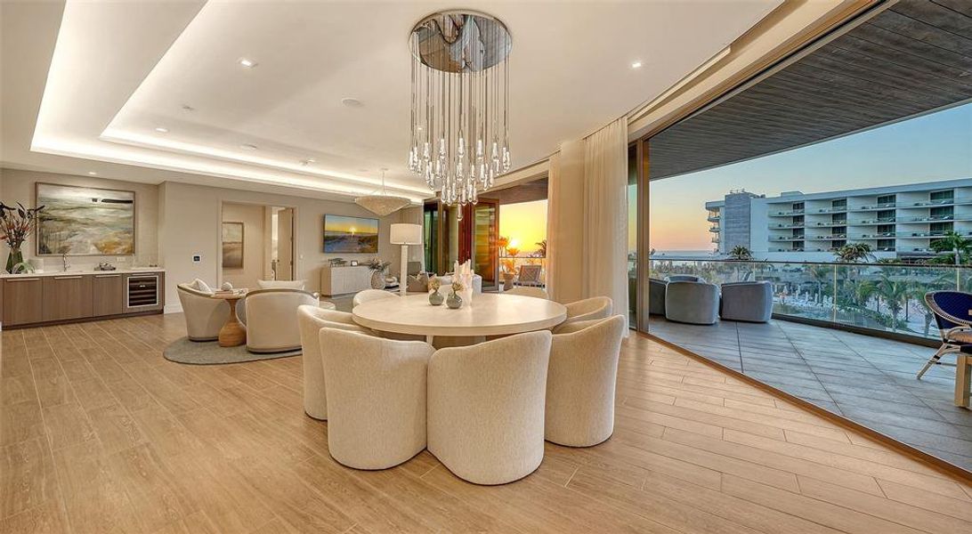 Furnished interior view inside a new home in , Longboat Key (Image 49). Furnished interior view inside a new home in , Longboat Key (Image 49).