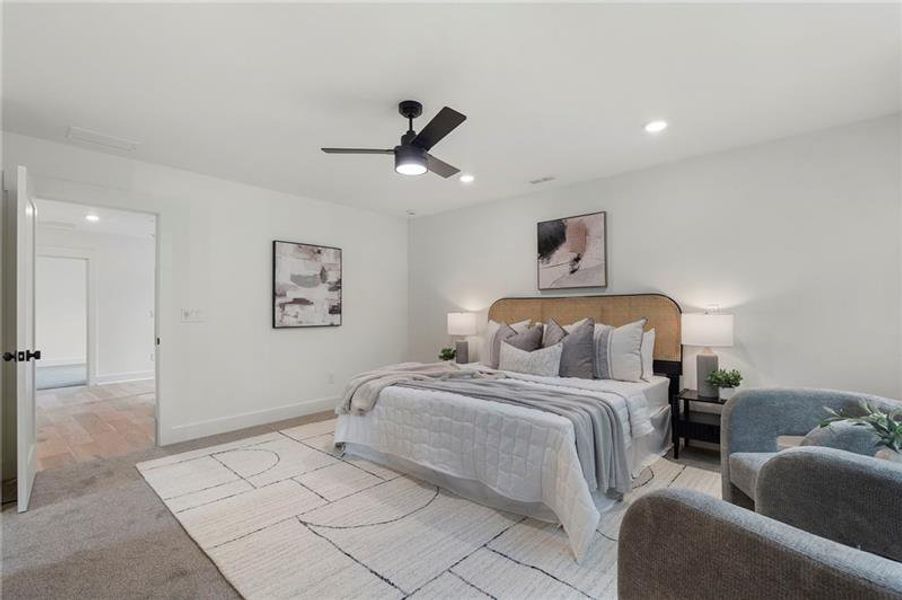 Furnished interior view inside a new home in , Atlanta (Image 40).