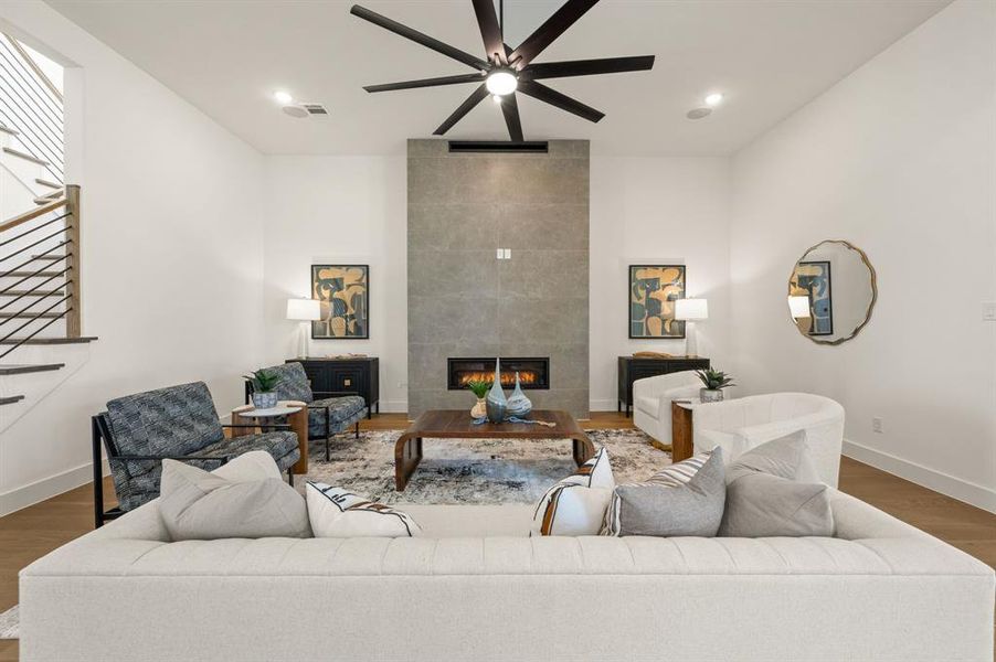 Furnished interior view inside a new home in The Resort on Eagle Mt. Lake, Fort Worth (Image 24).