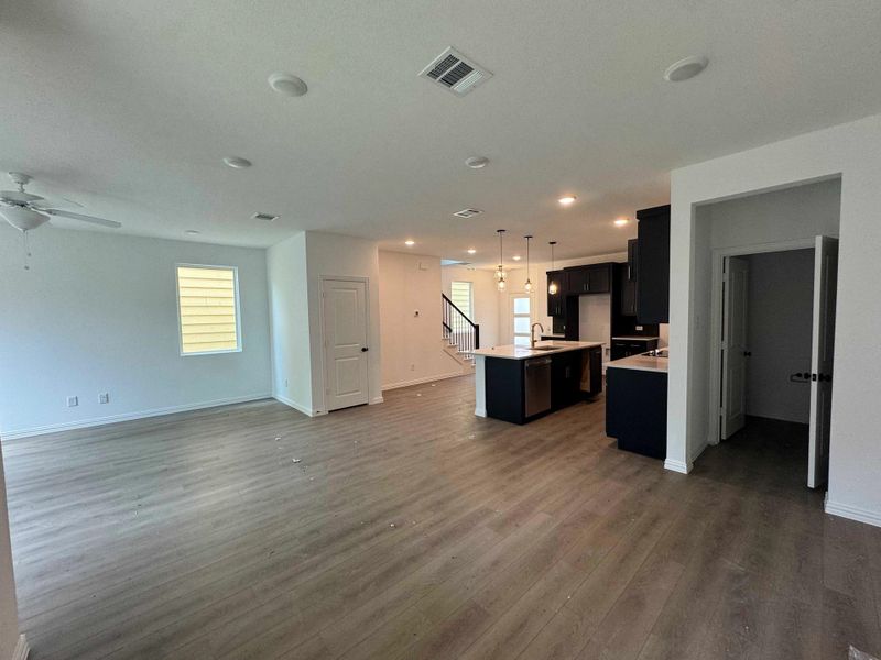 Open Kitchen-Living-Dining Room Construction Progress