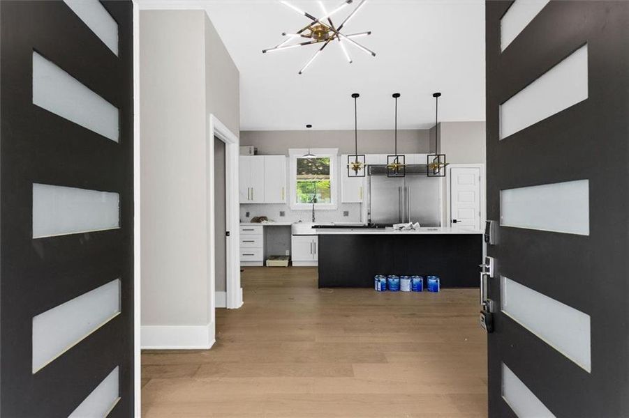 Furnished interior view inside a new home in , Atlanta (Image 17).