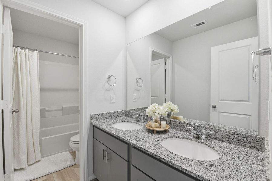 Furnished interior view inside a new home in Haven at Kieth Harrow, Katy (Image 26).