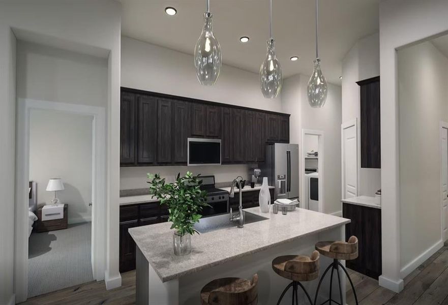 Furnished interior view inside a new home in Union Park, Little Elm (Image 16).