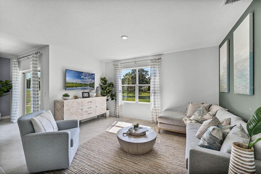 Furnished interior view inside a new home in , Winter Haven (Image 7). Furnished interior view inside a new home in , Winter Haven (Image 7).