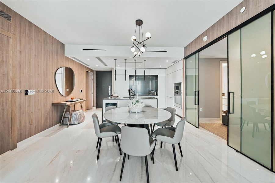 Furnished interior view inside a new home in , Miami (Image 4).