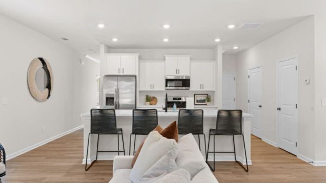 Representative furnished interior of a home built from the Kinsley by Piedmont Residential in Magnolia Trace, Flowery Branch (Image 7).