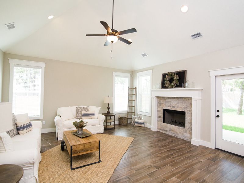 Representative furnished interior of a home built from the The Emily by Reece Homes in Harvest Meadows, Bryan (Image 5).