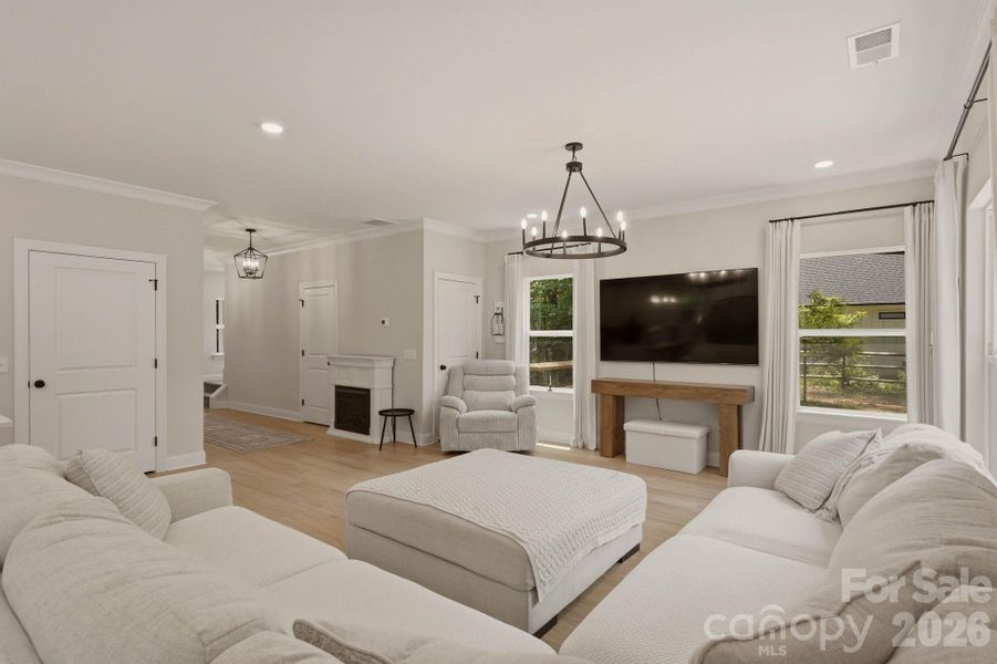 Furnished interior view inside a new home in , Troutman (Image 6).