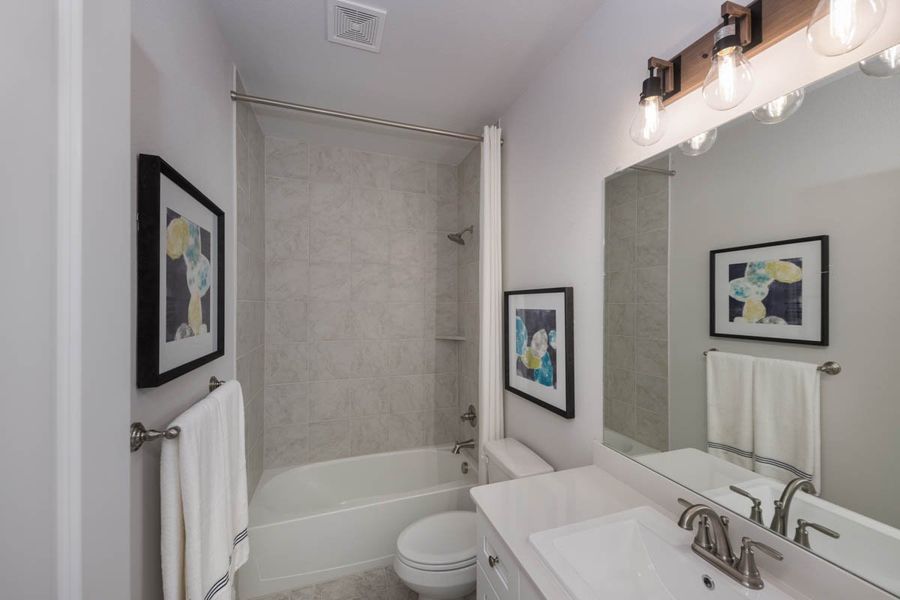 Furnished interior view inside a new home in Las Lomas, Forney (Image 27). Furnished interior view inside a new home in Las Lomas, Forney (Image 27).