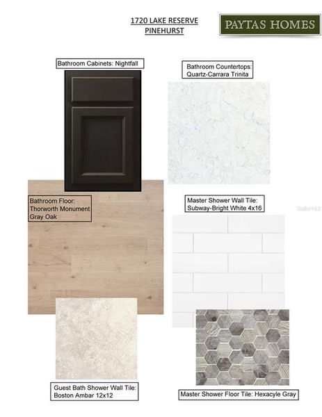 Sample of building materials used in homes in The Reserve at Victoria, Deland (Image 12).