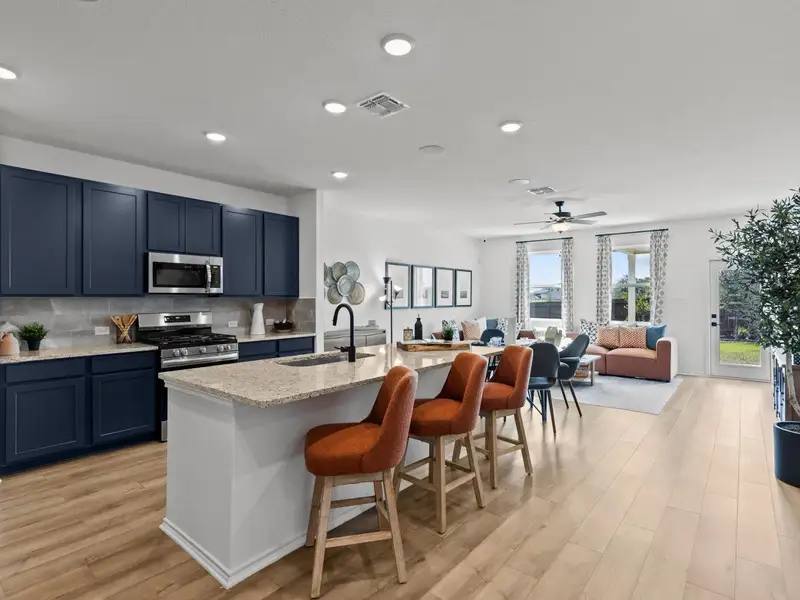 Representative furnished interior of a home built from the The Douglas B by Davidson Homes LLC in Hickory Ridge, Elmendorf (Image 9). Representative furnished interior of a home built from the The Douglas B by Davidson Homes LLC in Hickory Ridge, Elmendorf (Image 9).