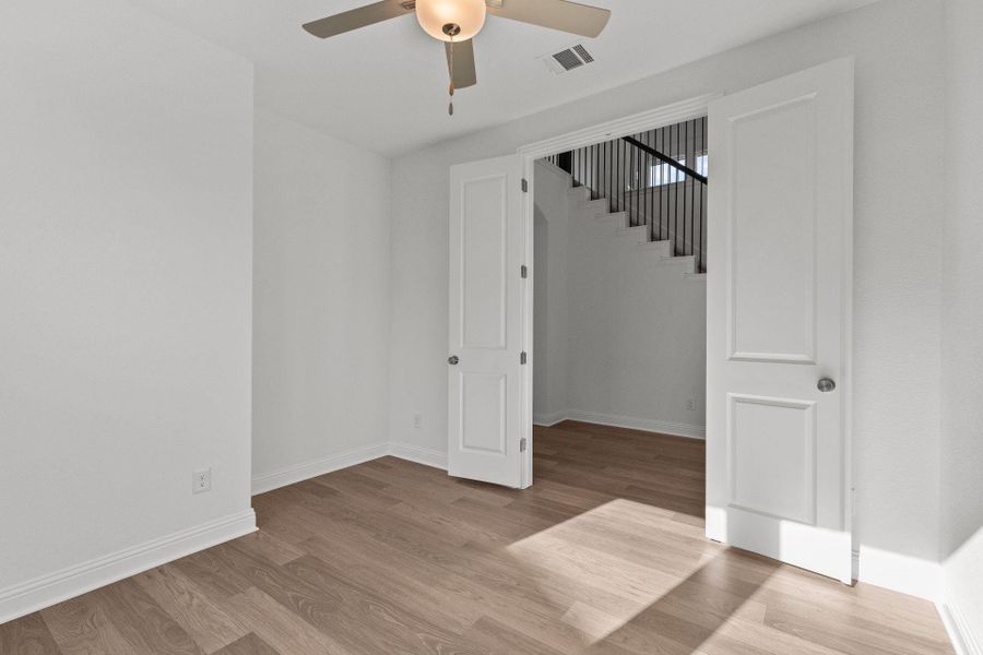 French doors in Study