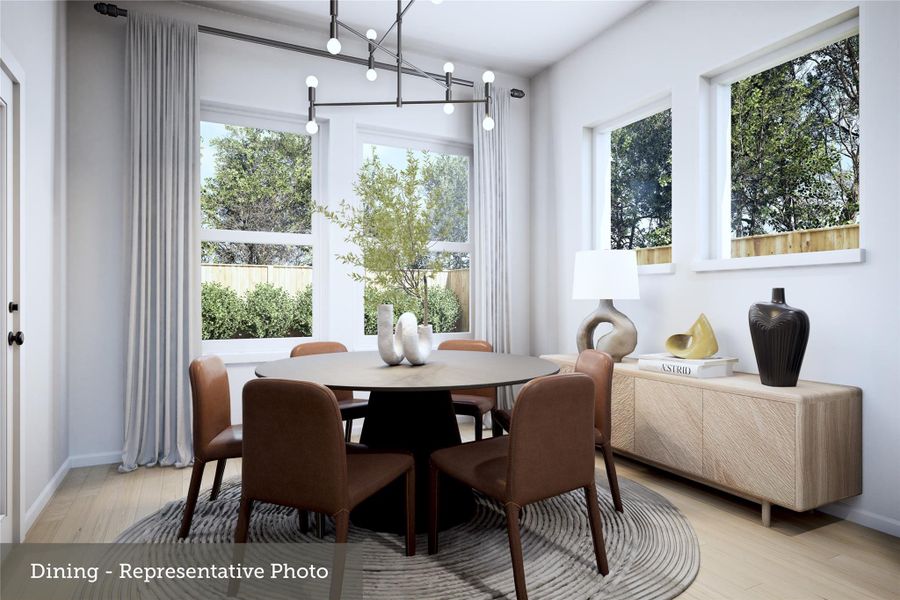 Furnished interior view inside a new home in ARTAVIA - Enclave Collection, Conroe (Image 7).