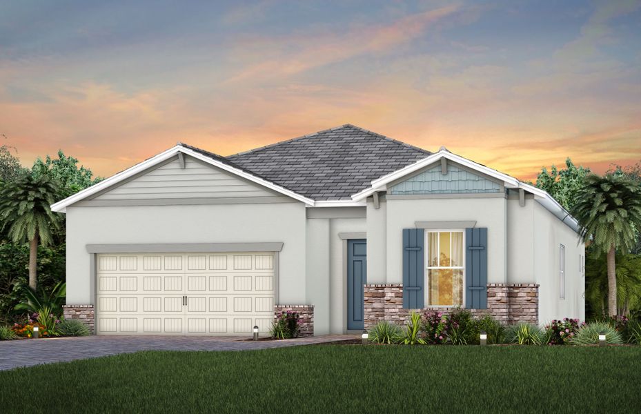 Exterior C2 with stone