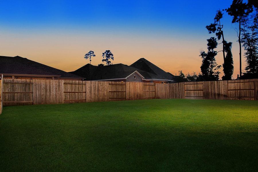 Exterior details and patio area of a home in The Meadows at Imperial Oaks, Conroe (Image 3).