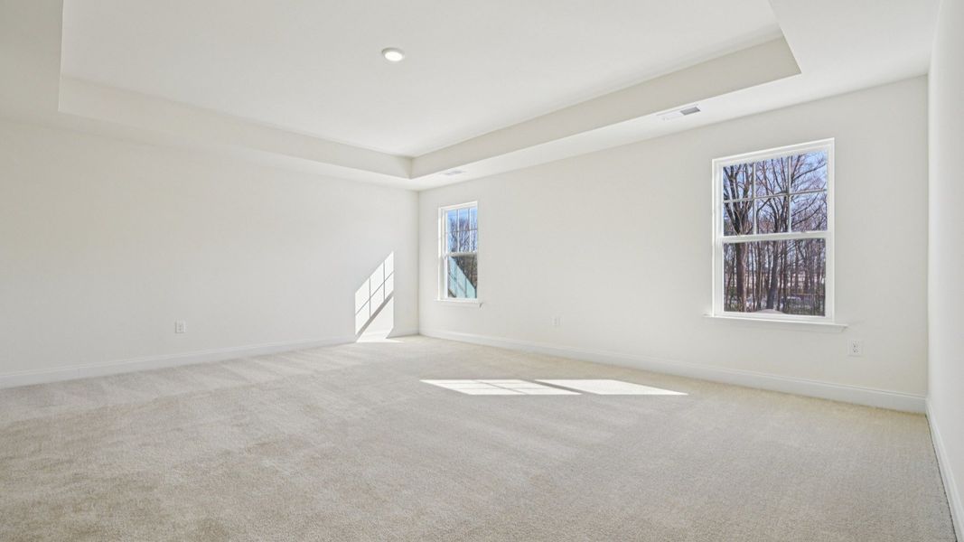 Representative furnished interior of a home built from the Wagener by DRB Homes in Station Pointe, Angier (Image 29).