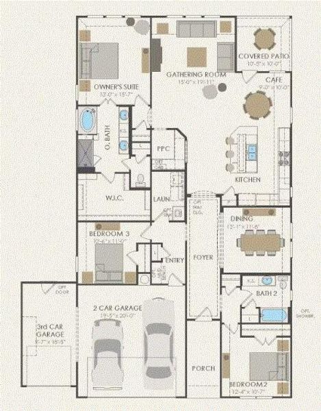 Pulte Homes, McKinney floor plan