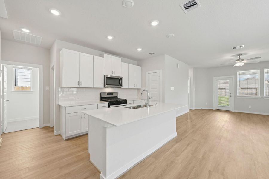 Furnished interior view inside a new home in Landing Meadows - Traditional Series, New Caney (Image 14).