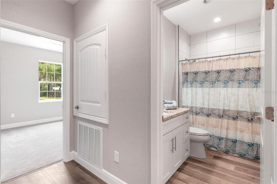 Hallway leading to Bedroom Two and Guest Bathroom