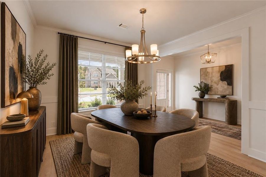 Furnished interior view inside a new home in Clark Farms, Flowery Branch (Image 4).