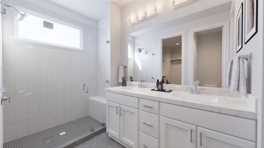 Furnished interior view inside a new home in The Villas Collection at Novel, Austin (Image 3).