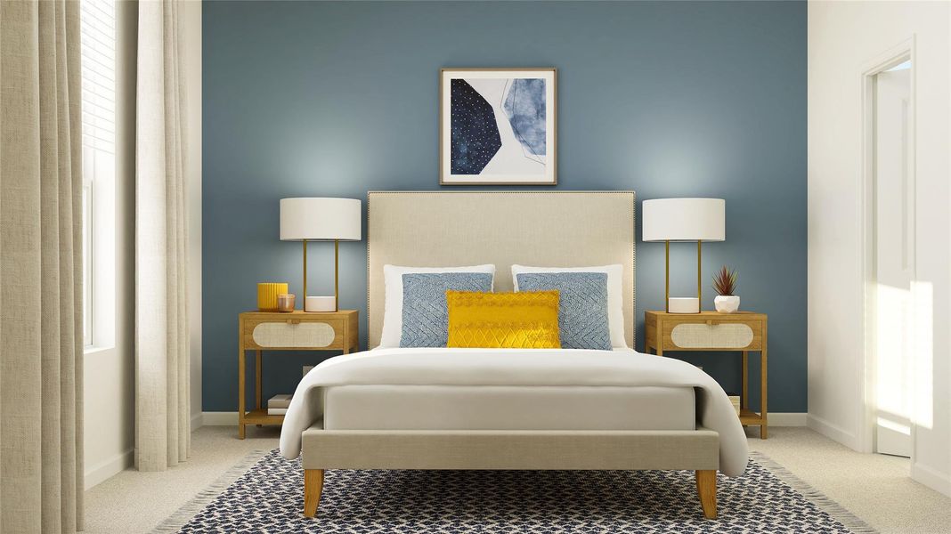 Furnished interior view inside a new home in Anniston, Katy (Image 13). Furnished interior view inside a new home in Anniston, Katy (Image 13).