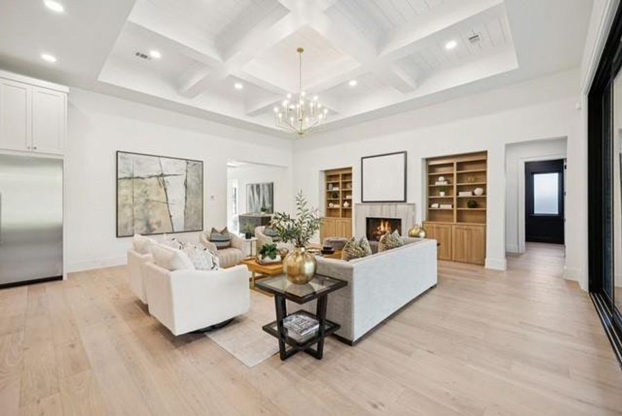 Furnished interior view inside a new home in , Keller (Image 14).