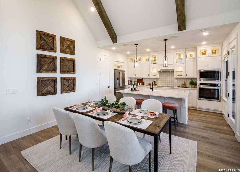 Furnished interior view inside a new home in Alsatian Oaks, Castroville (Image 25).