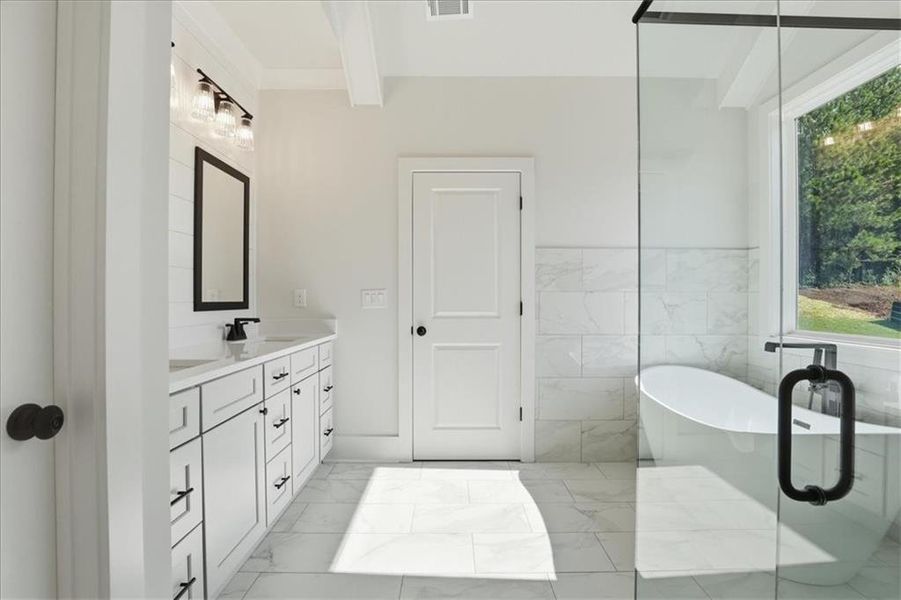 Furnished interior view inside a new home in , Hoschton (Image 42).